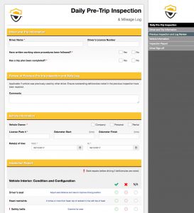 Daily Pre-trip Inspection Software