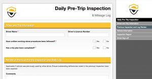 Daily Pretrip Inspection Software