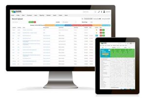 Training matrix on a tablet