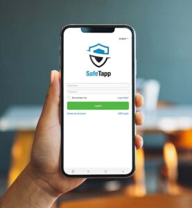 BIS Safety App on mobile device