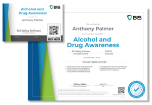 Certificate Drugs and Alcohol