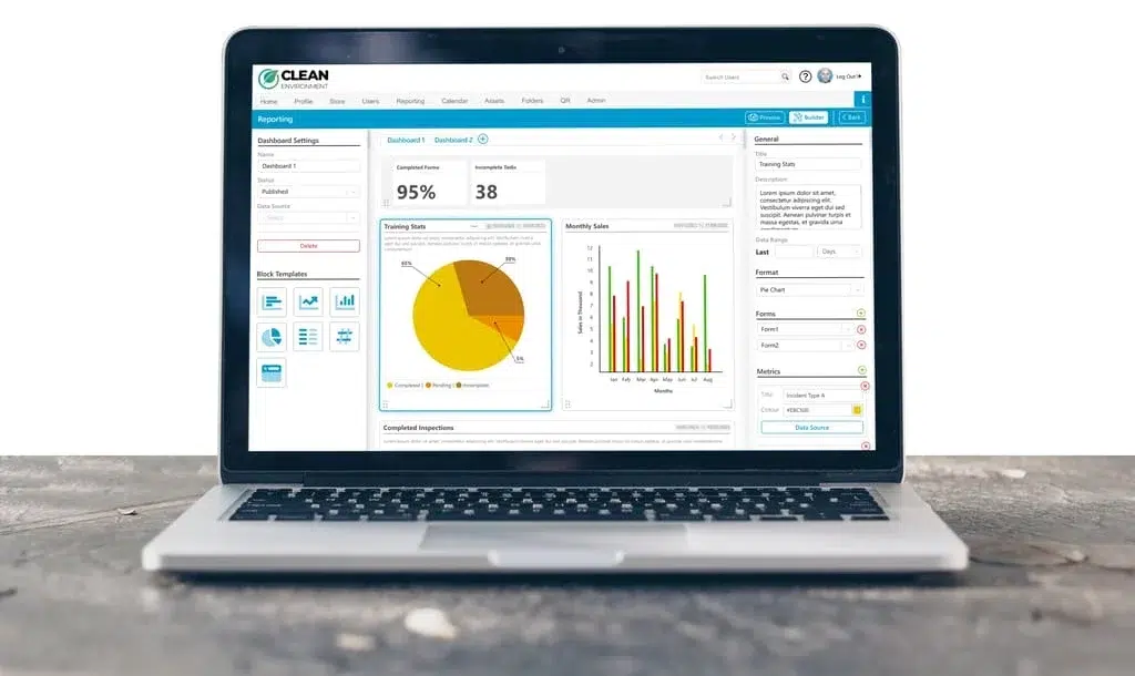 Mobile device displaying a workplace incident report app used in Canada.