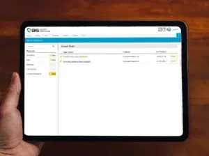 Worker using Playbooks Software