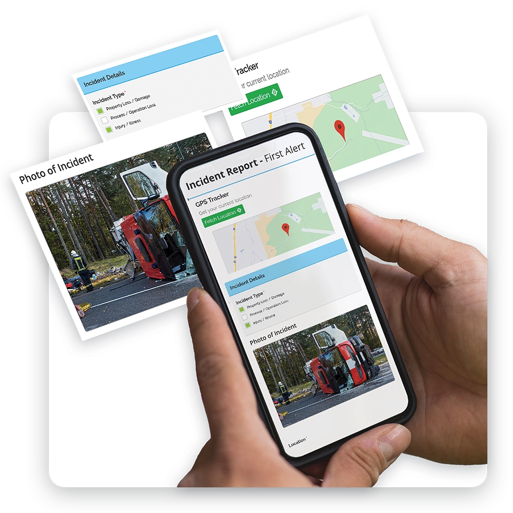 EHS Software on tablet and desktop monitor