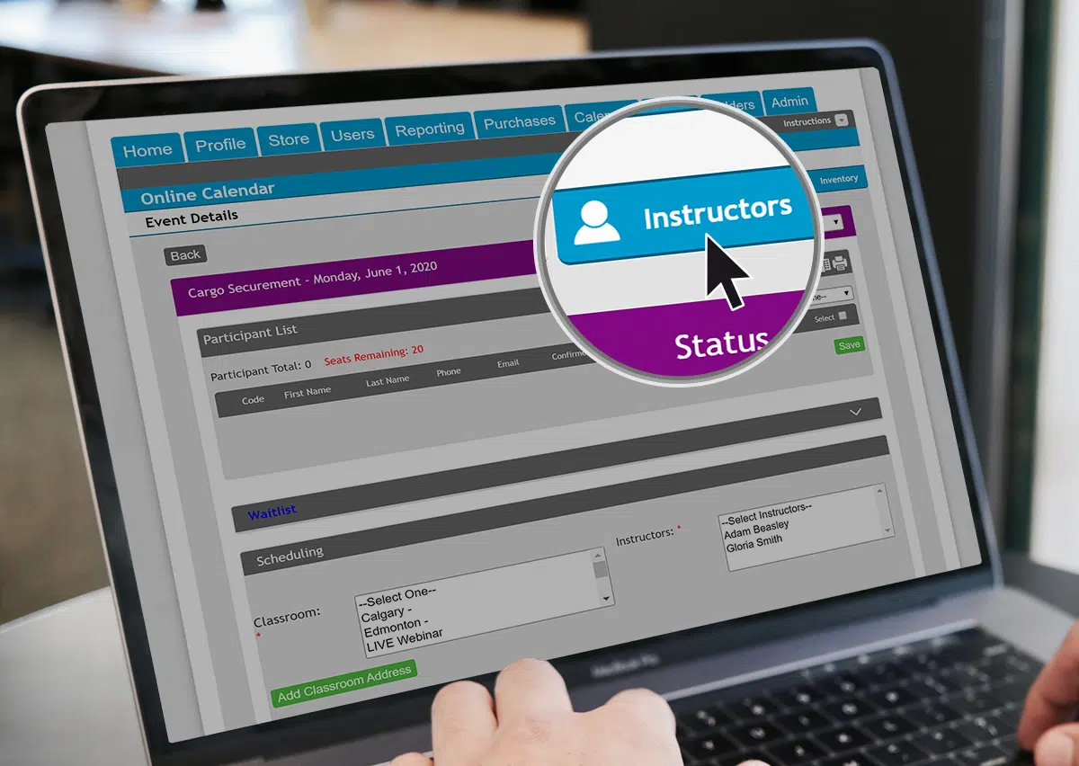Instructor Dashboard | BIS Safety Software